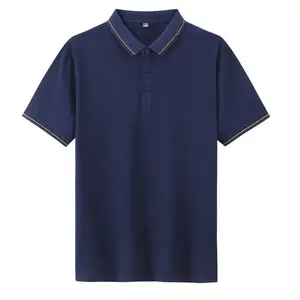 Großhandel Golf T-Shirts Einfache Herren T-Shirts Baumwolle Atmungsaktive T-Shirt Druck Plus Size Herren Polo-Shirts für Männer