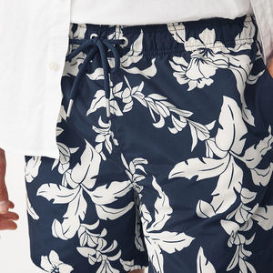 Pantalones cortos de playa de color sólido de alta calidad para hombre, forro interior suave, material de secado rápido, cintura elástica, estampado de logotipo elegante - Product Image 5