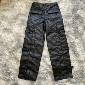 Wholesale <b>Mens</b> Business Slim Fit Stretchy Black Faux <b>Leather</b> Pants Male Elastic Tight <b>Trousers</b> <b>Leather</b> Shiny Pants Anti-wrinkle - Product Image 2