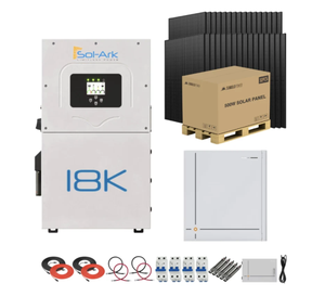 ชุดโซลาร์เซลล์ไฮบริดครบชุด Sol-Ark 18K คุณภาพเยี่ยมในราคาที่เข้าถึงได้ |   พลังงานแสงอาทิตย์ 16 กิโลวัตต์ |   แบตเตอรี่ติดผนังขนาด 28–32 กิโลวัตต์ชั่วโมง - Product Image 1