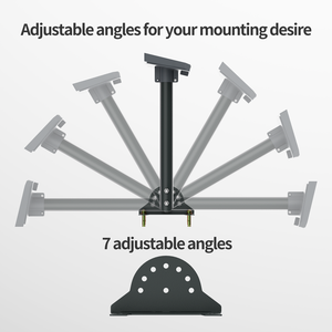 Support Starlink Gen 3, 180 °   Support mural métallique pivotant et support mural court pour antenne V4 - Product Image 3