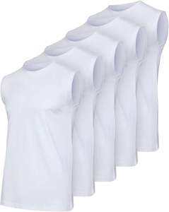 Mens Summer <b>Sleeveless</b> Tank <b>Top</b> Lightweight Cotton Blend Vest Ideal for Daily Casual Wear - Product Image 5