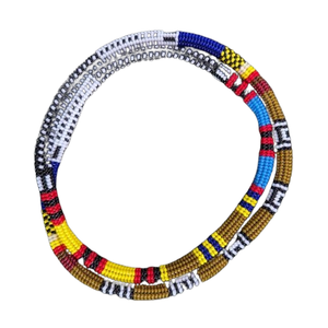 Collar de cuerda de cuentas de semillas superventas, nuevo diseño, collar de cuerda con cuentas Multicolor, collar de cuentas de semillas personalizado hecho a mano - Product Image 1