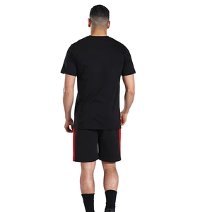 100% algodón personalizar Logo manga corta Streetwear 2 piezas para hombres algodón de secado rápido transpirable Casual y verano desgaste cómodo - Product Image 3