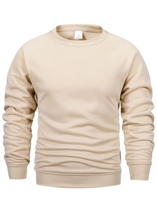 Customize Casual Men's Shirts High Quality Breathable Men's Sweatshirt 100% <b>Organic</b> Cotton Wholesale Sweatshirts - Product Image 1