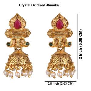 Joyería de moda Conjunto de pendientes colgantes de declaración de oro mate oxidado vintage antiguo con estilo - Product Image 4