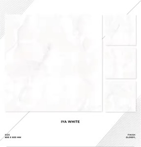 Azulejos de suelo de porcelana directa de fábrica India más vendidos 600x600MM acabado brillante uso Industrial azulejos de cerámica para suelo Interior - Product Image 4