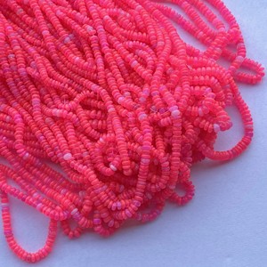 4mm naturel néon rose éthiopien opale lisse Rondelle perles de pierres précieuses cordes meilleur prix d'usine de gros Alibaba 2025 - Product Image 2