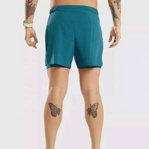 Pantalones cortos de gimnasio personalizados para hombre, 100% algodón, transpirables, de secado rápido, de alta calidad, Color sólido, para correr, entrenamiento - Product Image 2