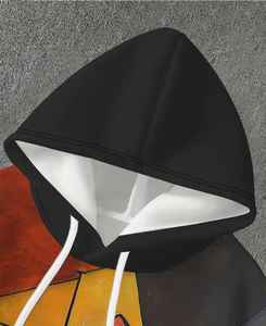 Sweat à capuche premium pour homme, ultra confortable, 100 % coton, brodé, perlé, uni, imprimé numériquement, écologique - Product Image 5