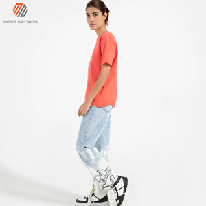 T-shirt rayé pour femmes, coupe ample, manches courtes, respirant, décontracté, de haute qualité, pour l'été - Product Image 3