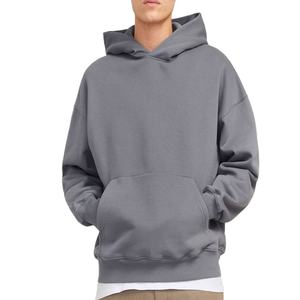 OEM Hombres Sudaderas con capucha de hombro caído de manga larga de alta calidad Casual Etiqueta privada de gran tamaño Sudaderas con capucha para los hombres Sudaderas - Product Image 1