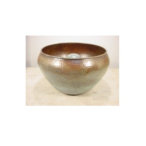 Bol à tuyau en métal martelé antique en laiton pour l'arrosage des plantes à la maison et au jardin, utilisation décorative, bol à tuyau de jardin en métal - Product Image 5