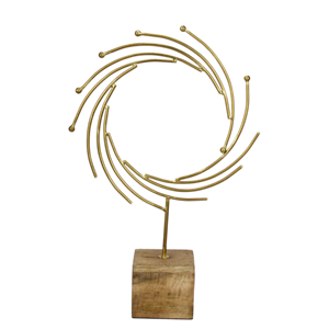 Estatua decoración figuritas hierro forjado sol decoraciones hogar Tv gabinete decoraciones artesanía adornos escultura de Metal - Product Image 1