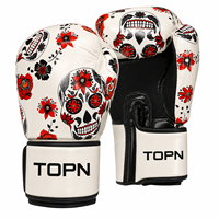 Gants de boxe professionnels pour femmes en cuir PU, rembourrés en gel, à doigts entiers, fermeture auto-agrippante, pour MMA, Kickboxing, Sparring, 10oz, Noir