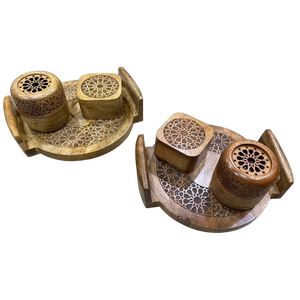 เตาเผาบัคฮูร์ไม้แบบใหม่สำหรับเทศกาลอีดในเดือนรอมฎอน กลิ่นหอมแบบตะวันออกกลาง สำหรับใช้ภายในอาคาร - Product Image 1