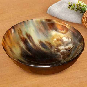 Cuenco de Cuerno de Búfalo Natural, Hermoso Plato Pulido a Mano para Cenas Elegantes y Decoración, Ecológico, una Opción de Regalo Única - Product Image 4
