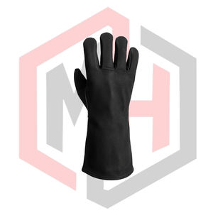 Gants de soudage en cuir de tigre noir, cuir de vache, ajustement ergonomique, antistatiques, épaisseur 7 oz, longueur 16 pouces, sans silicone, sans poudre - Product Image 2