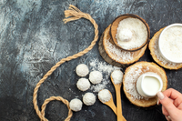 Producteur direct de poudre de noix de coco desséchée de haute qualité