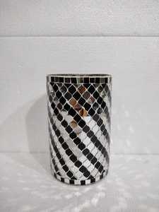 Large Vintage Handmade Stained Glass Mosaic Vase - Product Image 3