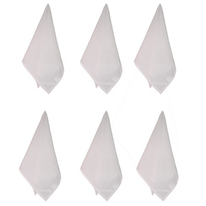 Serviette de sac à farine moderne 100% coton Design réutilisable en serviettes et accessoires en tissu blanc - Product Image 4