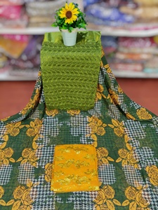 Tela Jacquard de Alta Calidad y Gran Demanda, Tejido Slub Dirac Voile con Estampado Digital de Patrones Florales para Vestidos de Uso Diario - Product Image 3
