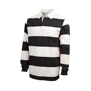 Rugby de manga larga para hombres para Polos Cómodo transpirable Top Trending con logotipo personalizado Patrón sólido y precio razonable - Product Image 1