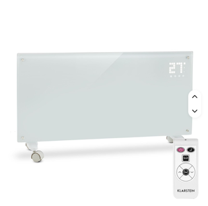 Tower Heater 50W App-Controlled Low Noise Wall Mounted Portable 7-Day Timer IP24 for Rooms up to 20m White - Product Image 1