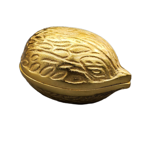 Bol de service contemporain élégant en forme de noix de cajou Boîte de table aux amandes et noix de cajou Bol durable à l'accent royal - Product Image 5