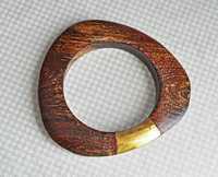 Tendance en bois et laiton à la mode bracelet ensemble femmes bijoux rond coeur coupe cadeau accessoire bijoux de mode tendance bracelet