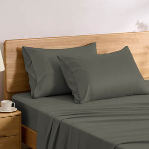 Drap-housse et drap plat en viscose de bambou literie confortable de qualité supérieure - Product Image 2