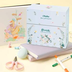 Marcadores Ohuhu para Libros de Colorear para Adultos, 120 Colores, Marcadores de Doble Punta, Finos y de Pincel, a Base de Agua - Product Image 2