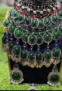 Ensemble de bijoux de mariage afghan de haute qualité conception personnalisée multicolore pour les fiançailles de fête nouveau Design bijoux en acier inoxydable - Product Image 3