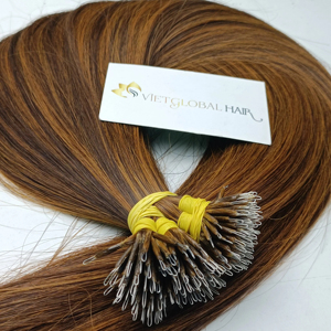 100% ต่อผมแหวนนาโนผมตรงนุ่มสลวยสำหรับผู้หญิงผมคนเวียดนามแท้สีเน้นคุณภาพระดับพรีเมียม - Product Image 1