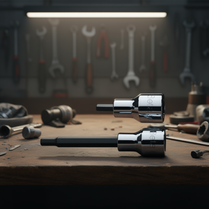 Chiavi a Bussola Esagonali Cromate da 1/2 Pollice con Inserti Lucidati - Product Image 3