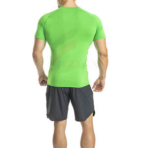 T-shirts de gym pour hommes fabriqués sur mesure à partir de tissus tricotés en polyester/coton de la meilleure qualité Vente en ligne - Product Image 3