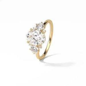 Proveedor Original de Moissanita, Anillos de Plata de Ley 925, Joyería Fina, Anillo de Diamante Moissanita de 1 Quilate para Mujer, Anillos de Boda - Product Image 2