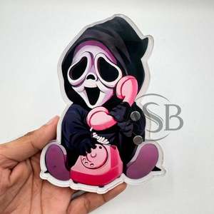 กระเบื้องขนตาอะคริลิกพร้อมแม่เหล็กปรับแต่งโลโก้ได้สำหรับฮาโลวีนแผ่นติดขนตาสยองขวัญรูปผีน้อยแบบยั่งยืน - Product Image 2