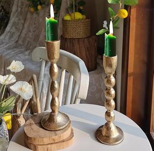 Porte-bougie en métal élégant pour la décoration de table, utilisé dans les restaurants, les hôtels, les mariages et idéal pour le commerce de gros - Product Image 6