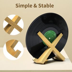 Vinyl kỷ lục hiển thị đứng tấm chủ bằng gỗ khung hình đứng Tabletop nghệ thuật trang trí chủ cho Cookbook Platter ảnh - Product Image 2
