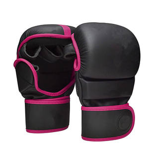 Venta al por mayor de guantes de Karate y boxeo de cuero PU con impresión de logotipo personalizado para hombres Uso deportivo para adultos Precio competitivo - Product Image 1