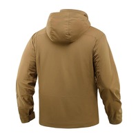 Veste tactique softshell respirante, coupe-vent et imperméable CONMR pour homme, avec capuche et plusieurs poches, idéale pour la randonnée
