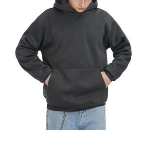 OEM Jersey con capucha de gran tamaño Sudaderas con capucha Simple Impreso Puff Impresión de gran tamaño Diseño personalizado Logo Hombres Sudaderas con capucha - Product Image 6