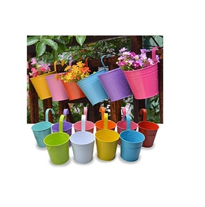 Maceta de Metal para plantas de interior, macetas de pie y maceta de flores para jardín blanco, artículos decorativos para balcón, venta al por mayor - Product Image 5