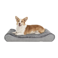 Lit pour chien de grande taille, lavable, écologique, luxueux et classique, avec mousse imperméable, confortable comme un canapé et housse amovible