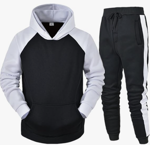 Chándal personalizado de alta calidad de algodón de gran tamaño esencial chándal pesado en blanco chándales 500gsm chándales unisex - Product Image 1