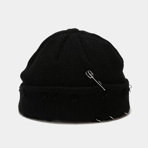 Bonnet décontracté et chaud personnalisable pour femmes et filles Casquette déchirée de style personnage et dessin animé avec touche de personnalité - Product Image 5