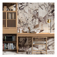 Tuiles en marbre cannelées personnalisées Newstar, marbre italien Calacatta Cararra Viola, panneau mural en mosaïque de marbre, tuiles cannelées
