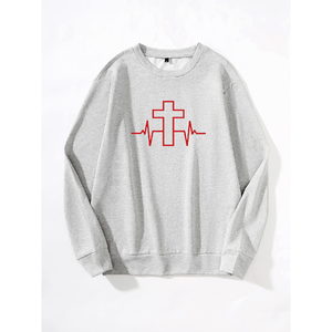 Heavyweight Boxy Fit Sudadera de gran tamaño para hombres Logotipo bordado personalizado Jersey en blanco Caja de poliéster Crop Streetwear Sudadera - Product Image 6