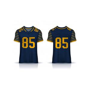 Camisetas de práctica de fútbol americano, diseño de sublimación juvenil, transpirable, malla de poliéster, sólido, venta al por mayor - Product Image 1